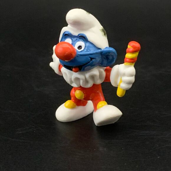 NEW Vintage 1996 The Smurfs Peyo Schleich Clown Jester Action Figure - Picture 5 of 13